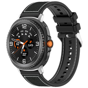 Bracelet nylon hybride Samsung Galaxy Watch 8 - 44mm (noir)