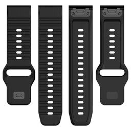 Bracelet silicone outdoor Garmin Instinct 3 - 45mm (noir)
