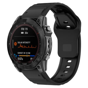 Bracelet silicone Outdoor Garmin D2 Mach 2 - 51mm (noir)
