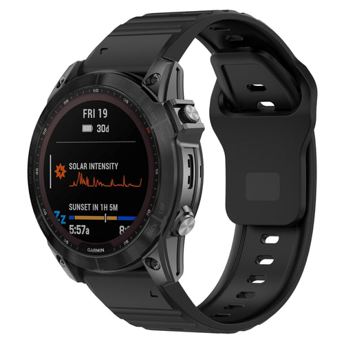 Bracelet silicone Outdoor Garmin Approach S70 - 47mm (noir)