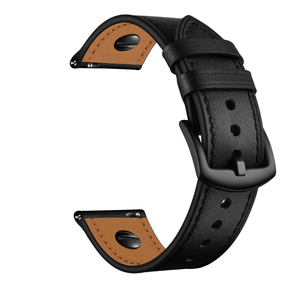 Amazfit Bip 3 (Pro) Leather Strap with Screw (Black)