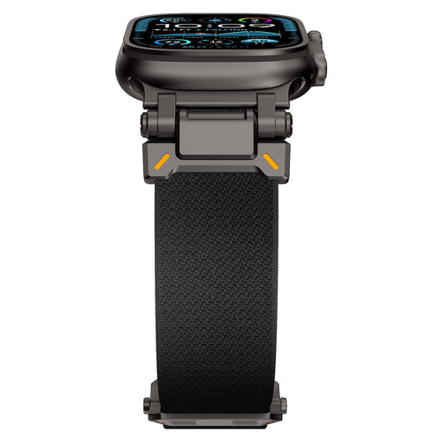 Bracelet polyester 'Explorer' Apple Watch Ultra (noir avec noir)
