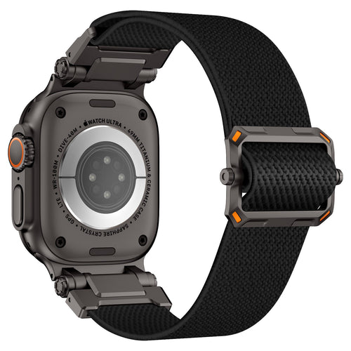 Bracelet polyester 'Explorer' Apple Watch Ultra (noir avec noir)