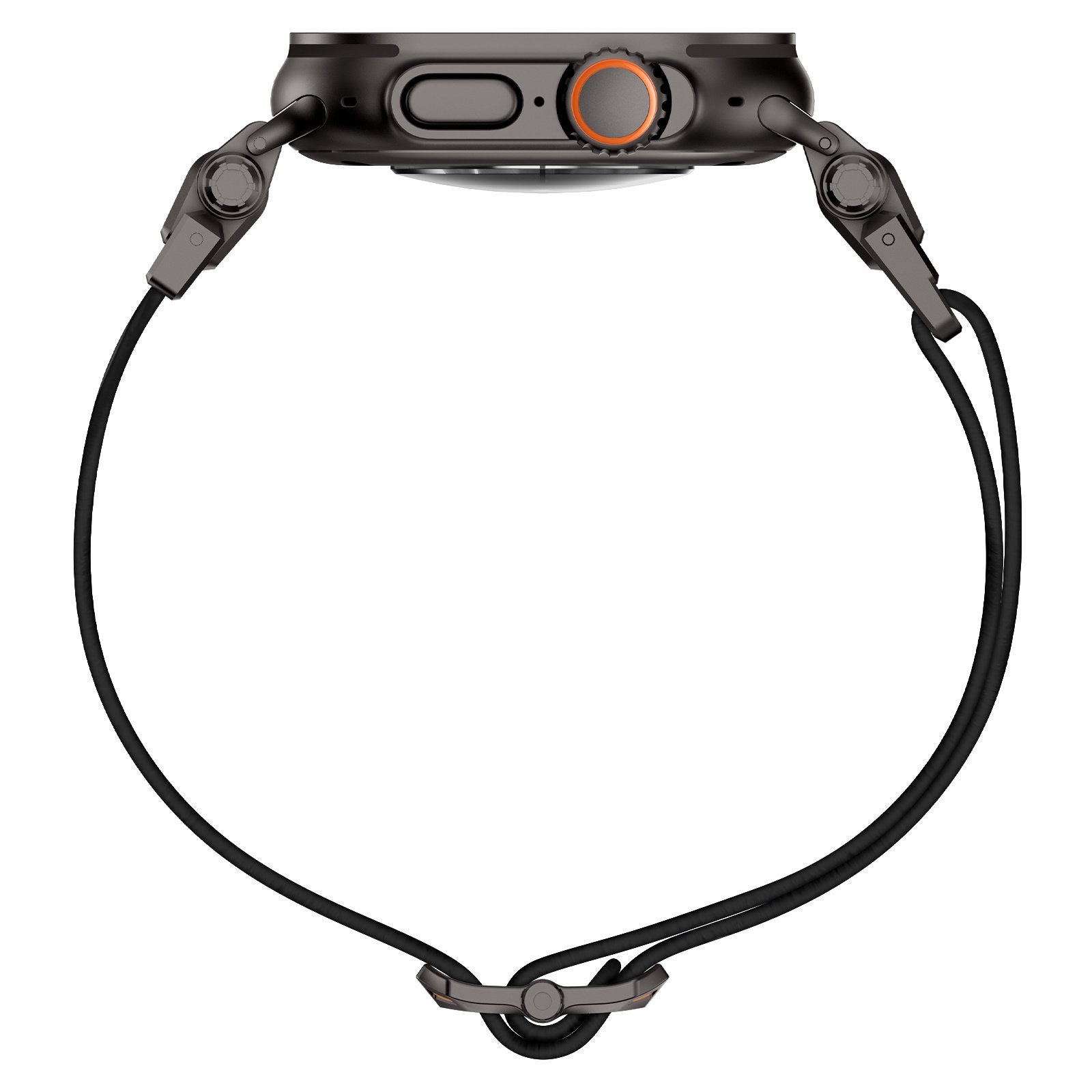 Bracelet en polyester 'Explorer' Apple Watch (noir/noir)