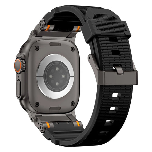 Apple Watch 'Adventurer' Silicone Strap (Black with Black)