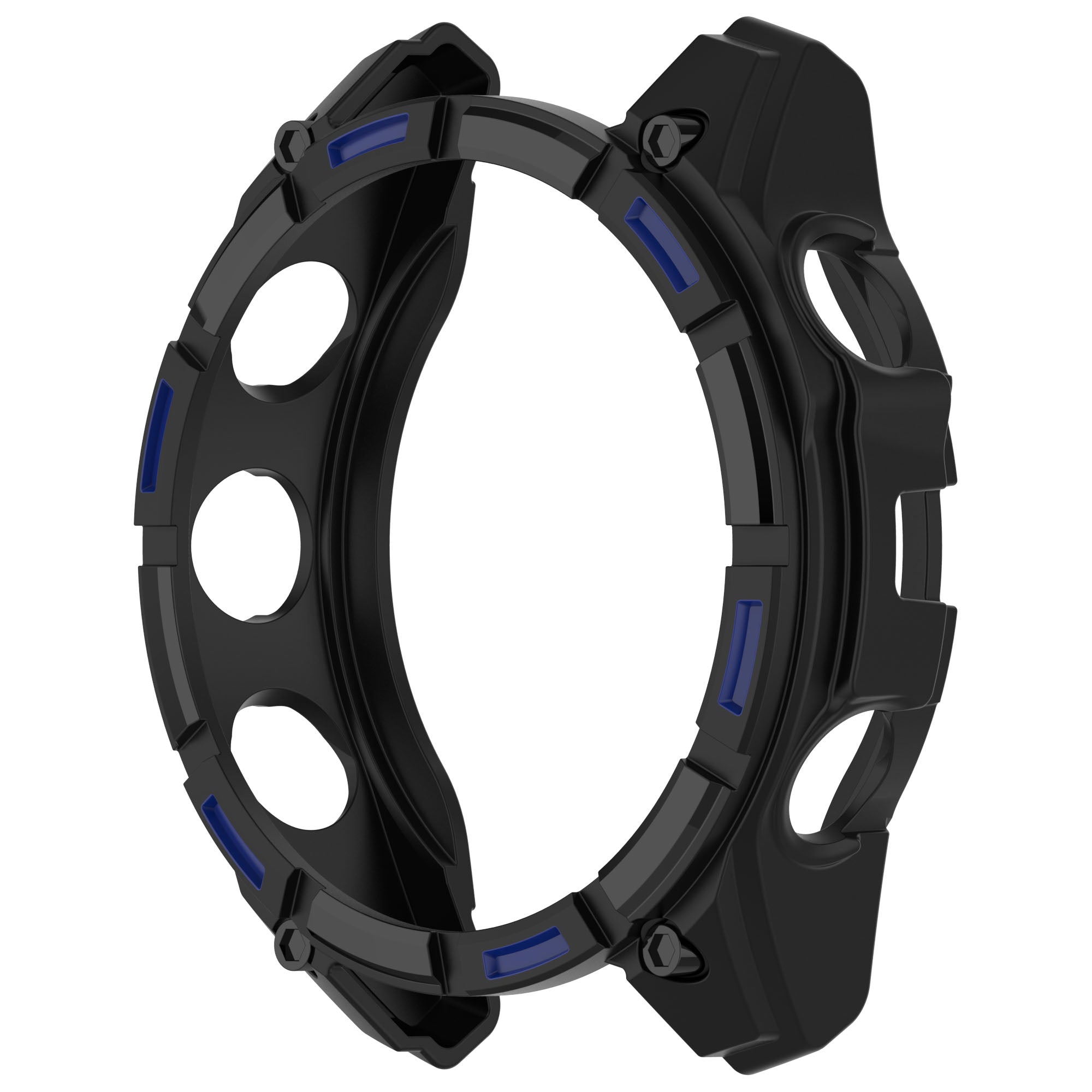 Coque TPU résistante Garmin Quatix 8 - 47mm (noir/bleu)