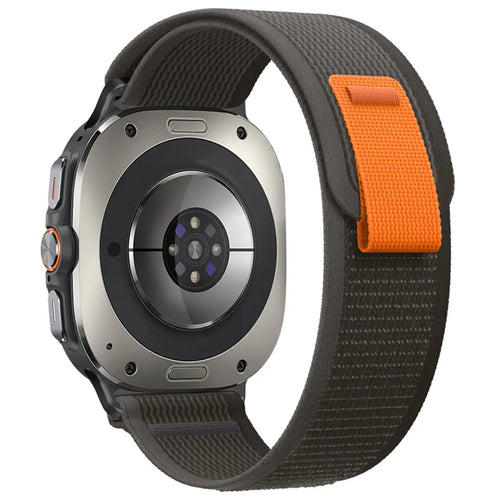 Bracelet nylon trail Samsung Galaxy Watch Ultra 2 (noir/gris)