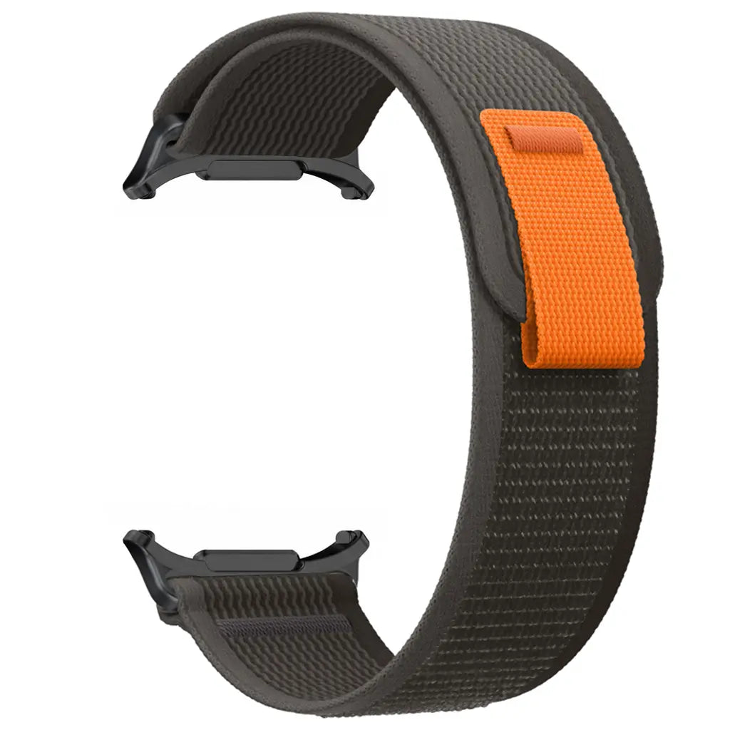 Bracelet nylon trail Samsung Galaxy Watch Ultra 2 (noir/gris)