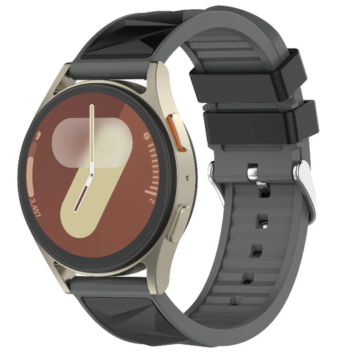 universal 20mm sport diamond band black grey