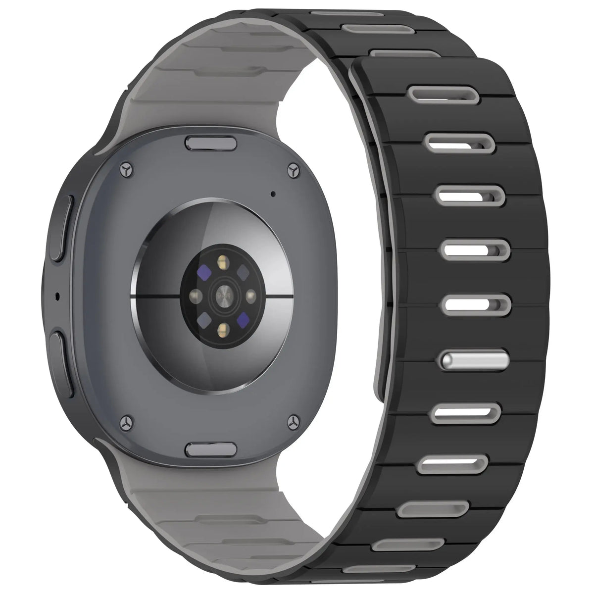 Bracelet silicone magnétique Samsung Galaxy Watch 8 Classic (noir/gris)