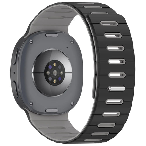 Bracelet silicone magnétique Samsung Galaxy Watch 9 - 40mm (noir/gris)
