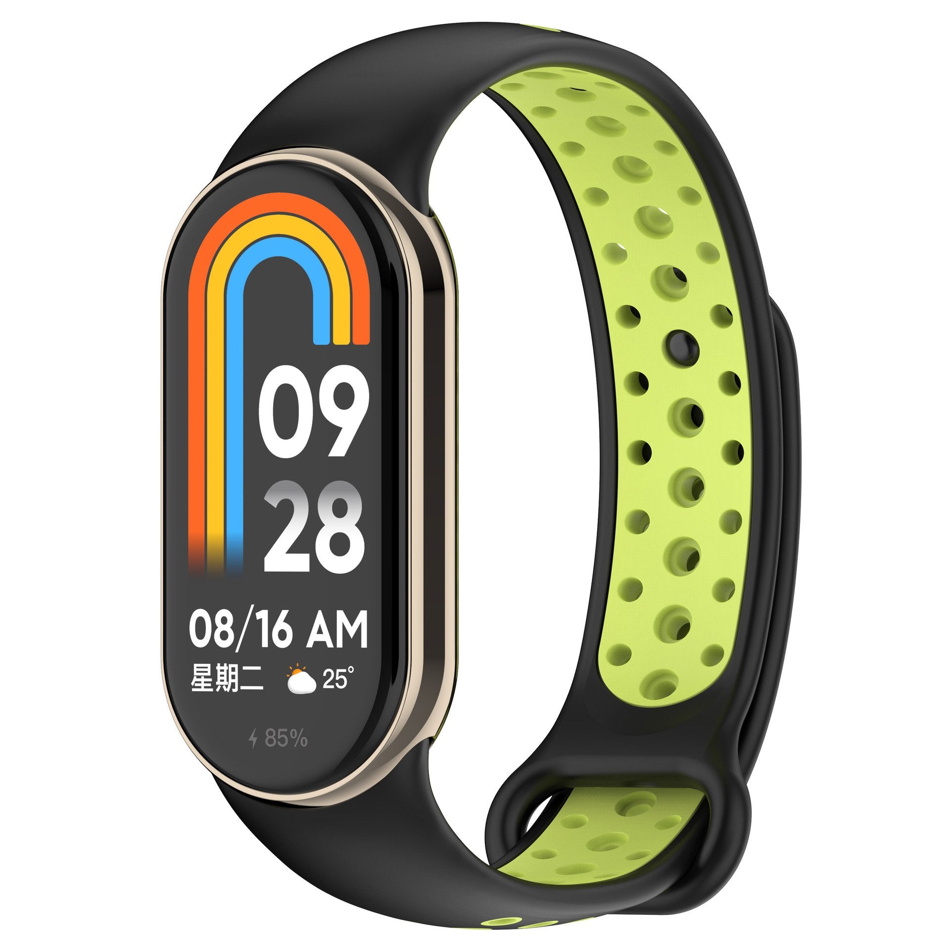 Bracelet sport Xiaomi Smart Band 9 (noir/citron vert)