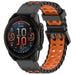 Bracelet sport ondulé Garmin Instinct 2x (noir/orange)