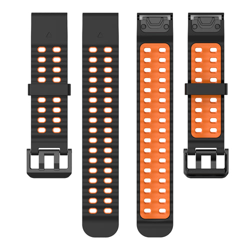 Garmin Approach S70 - 47mm Wave Sport Strap (Black/Orange)