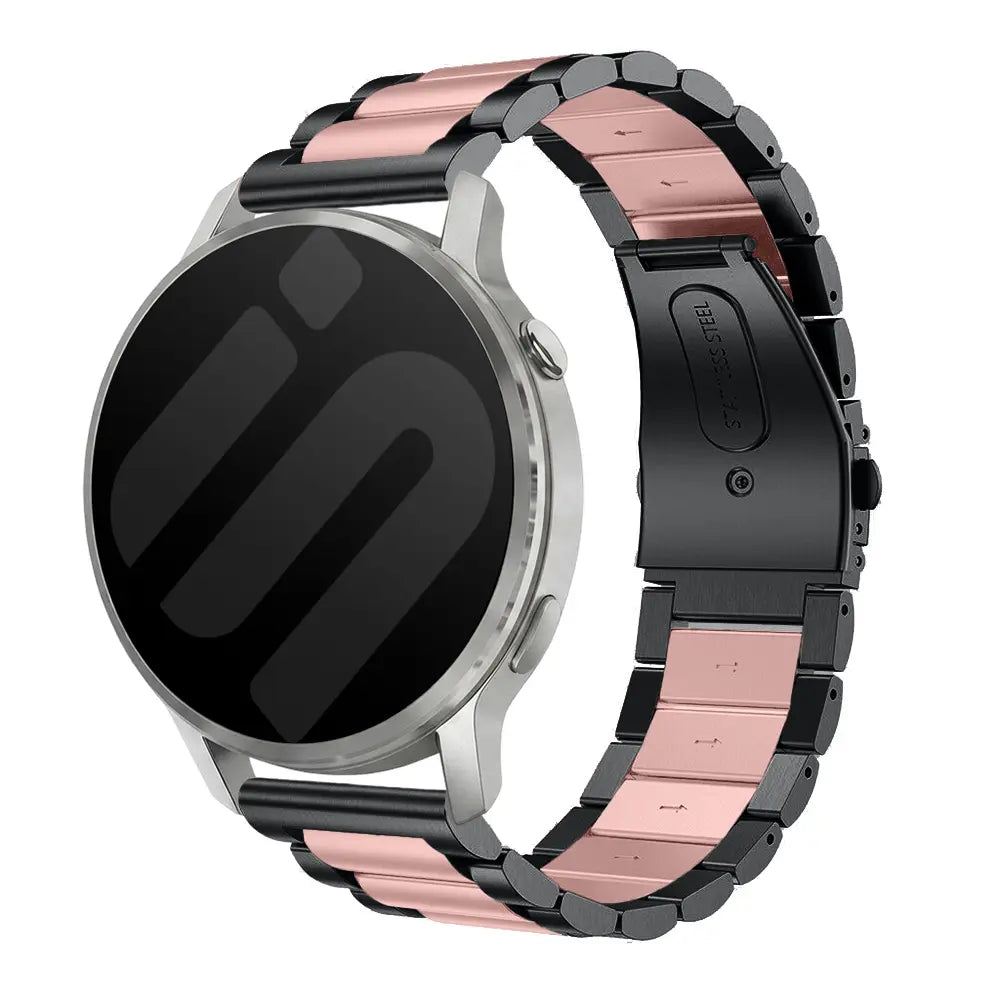 Bracelet acier Garmin Forerunner 170 (noir/rose)