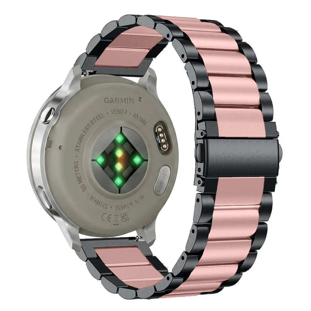 Bracelet acier Garmin Forerunner 170 (noir/rose)