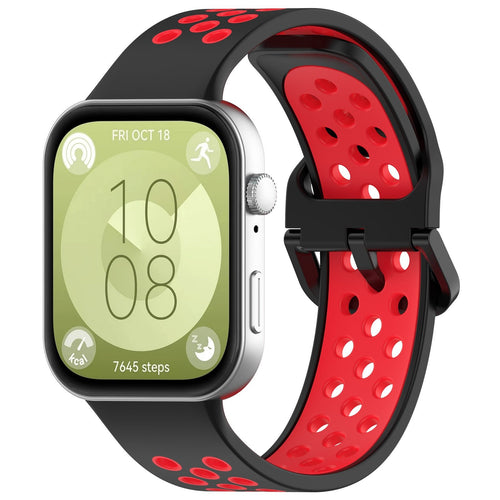 Bracelet sport Huawei Watch Fit 5 Pro (noir/rouge)