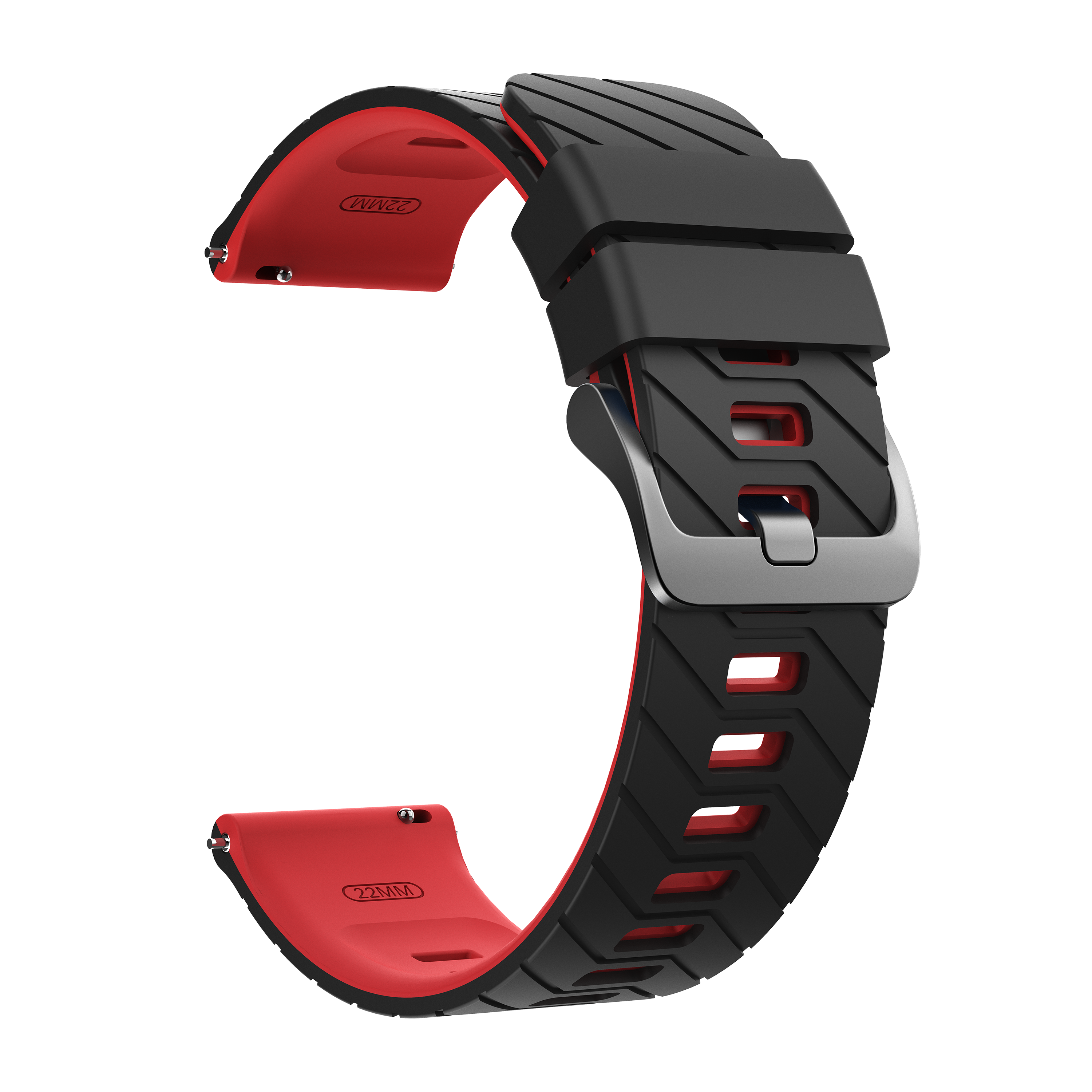 Bracelet sport tissé Fossil Gen 5e - 44mm (noir/rouge)