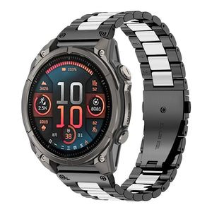 Garmin Fenix 7 Premium Steel Strap (Black/Silver)