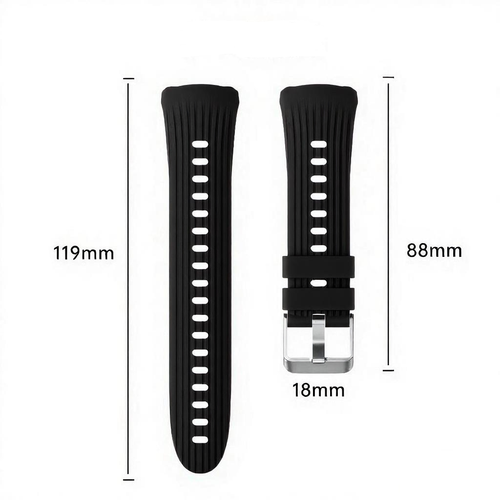 Bracelet silicone 'Perfect Fit' Huawei Watch 5 - 42mm (noir)