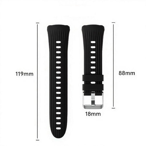 Bracelet silicone 'Perfect Fit' Huawei Watch 5 - 42mm (noir)