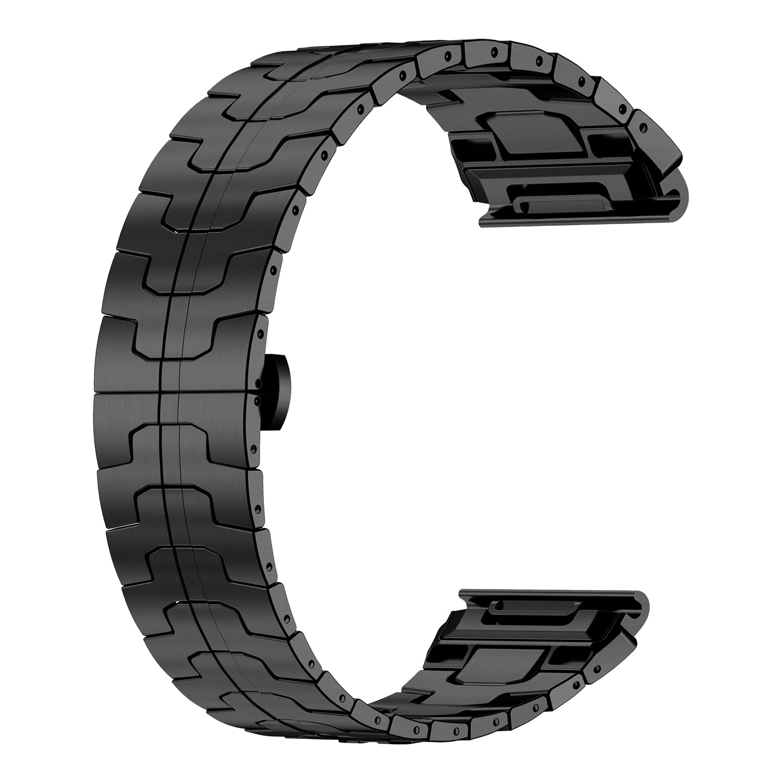 Bracelet acier 'Iron' Garmin Instinct 1 / 2 (noir)