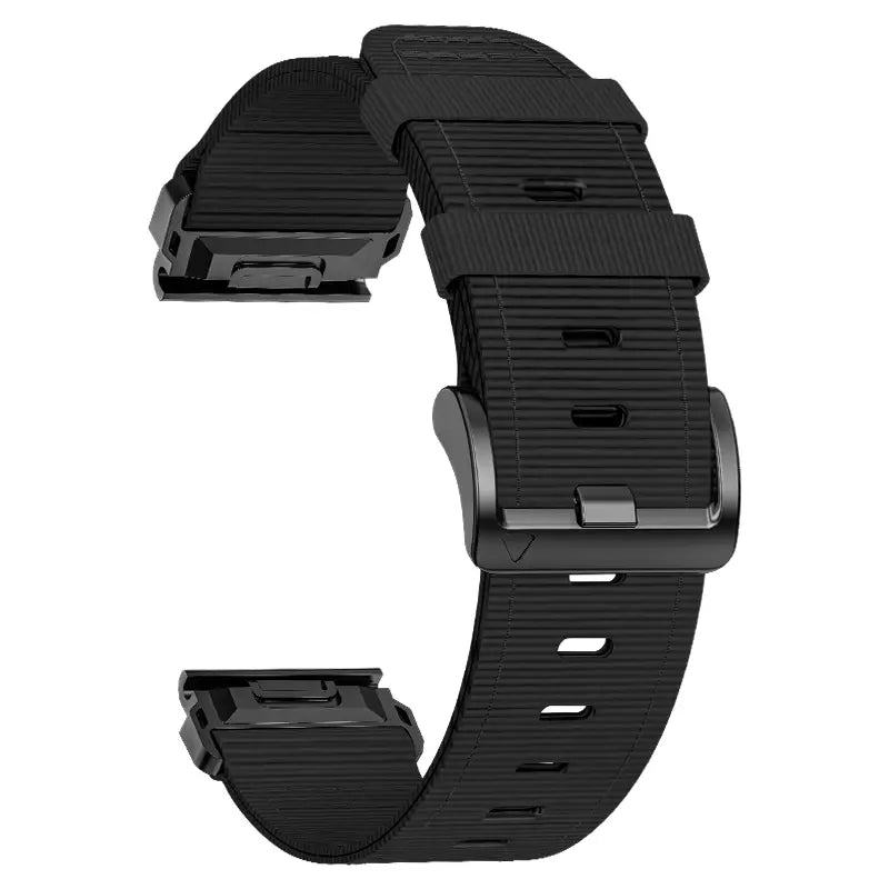 Bracelet nylon premium avec boucle Garmin Fenix 8 - 47mm (noir)
