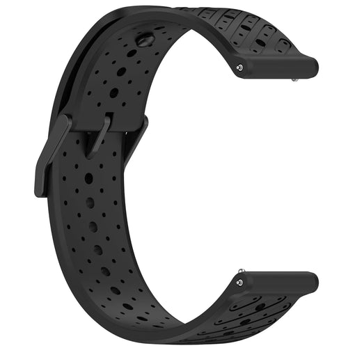 Bracelet silicone à rayures Coros Apex 2 Pro (noir)
