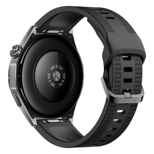 Bracelet silicone 'One Push' Suunto Run (noir)