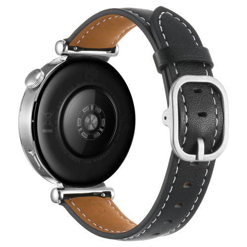 Huawei Watch 5 - 42mm Square Leather Strap (Black)