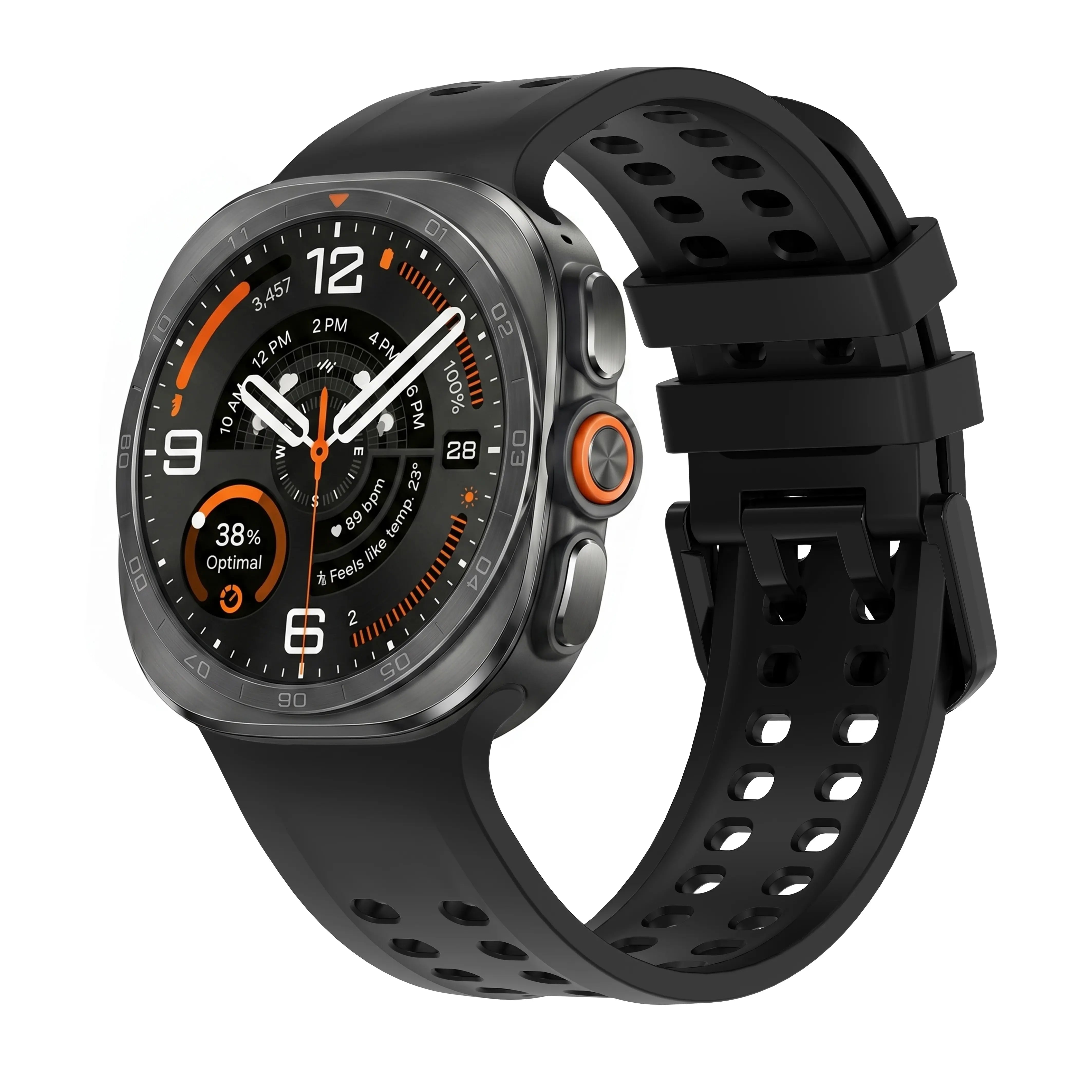 Bracelet silicone Samsung Galaxy Watch Ultra 2 (noir)