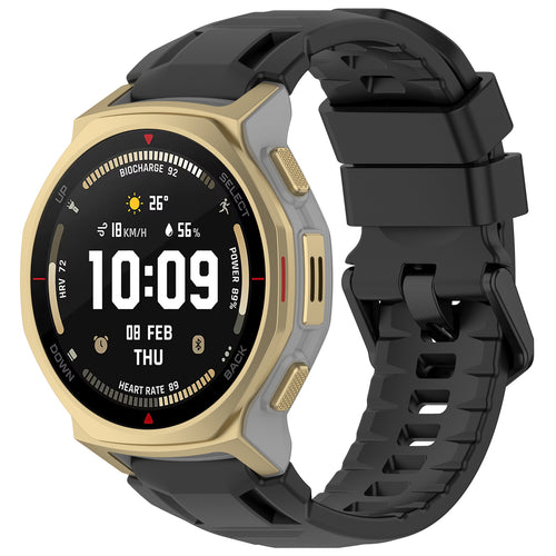 Bracelet silicone Amazfit T-Rex 3 Pro - 44mm (noir)