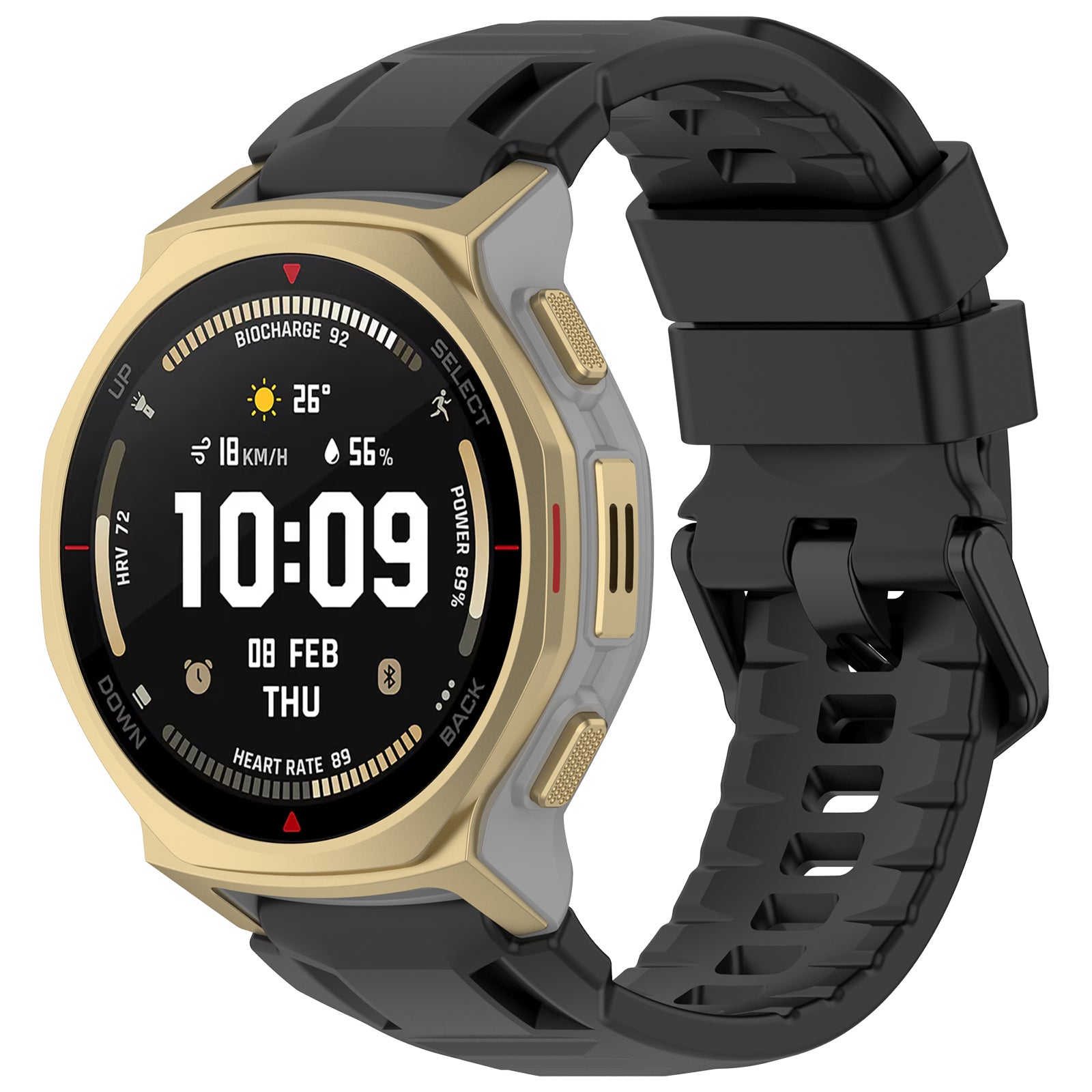 Amazfit T-Rex 3 Pro - 44mm Silicone Strap (Black)