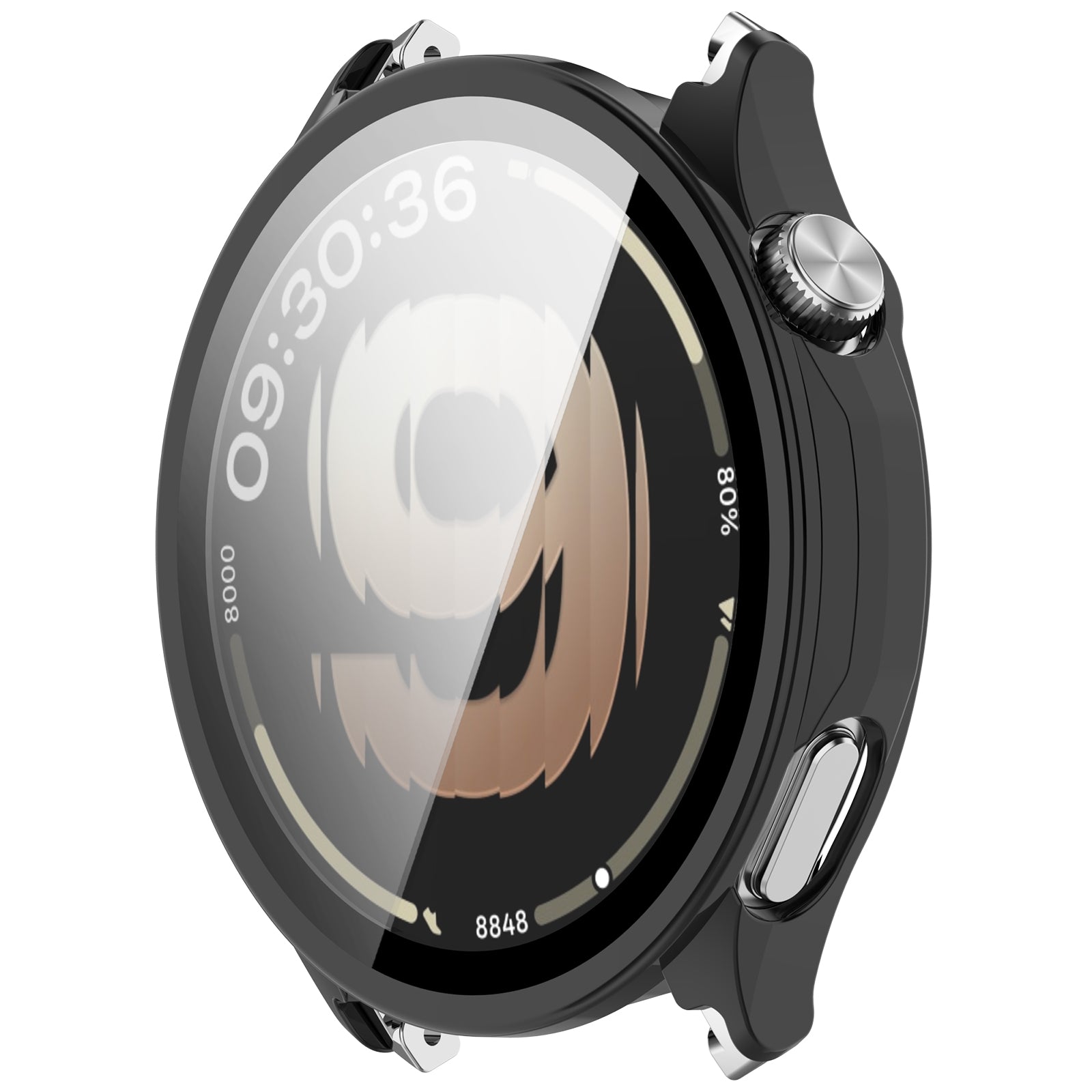 Oppo Watch S PC Case with Glass (Black)
