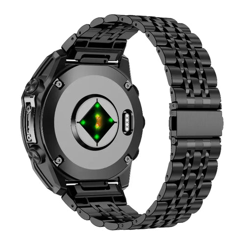 Bracelet acier '7 beads' premium Garmin Descent G2 (noir)