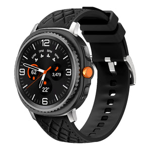 galaxy watch 8 40mm leather hybrid band black