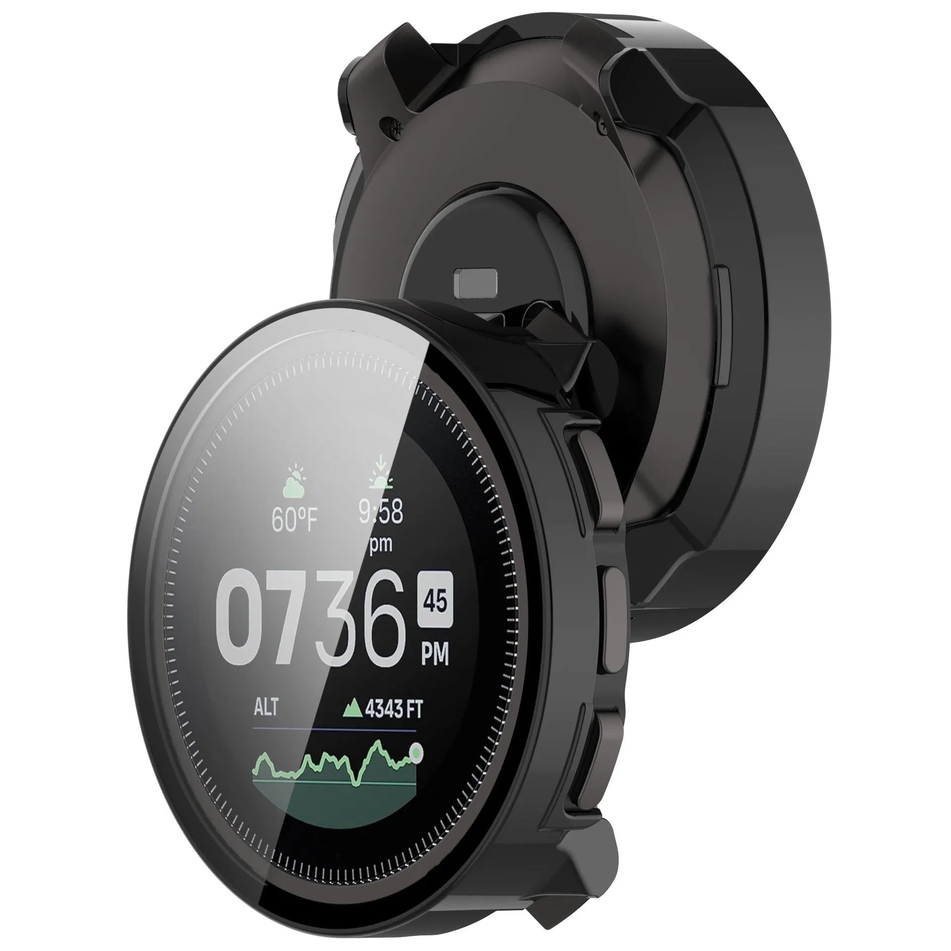 Coque résistant avec verre Suunto Vertical (noir)