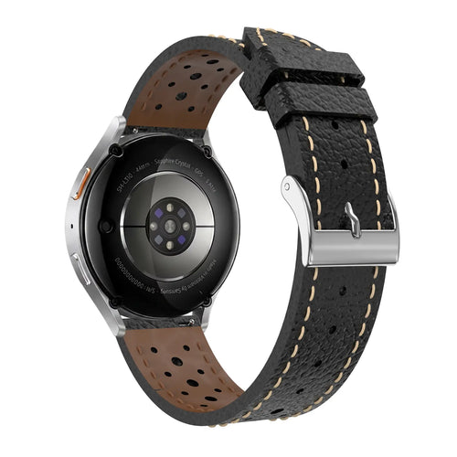 Bracelet cuir zephyr Amazfit Active (noir)