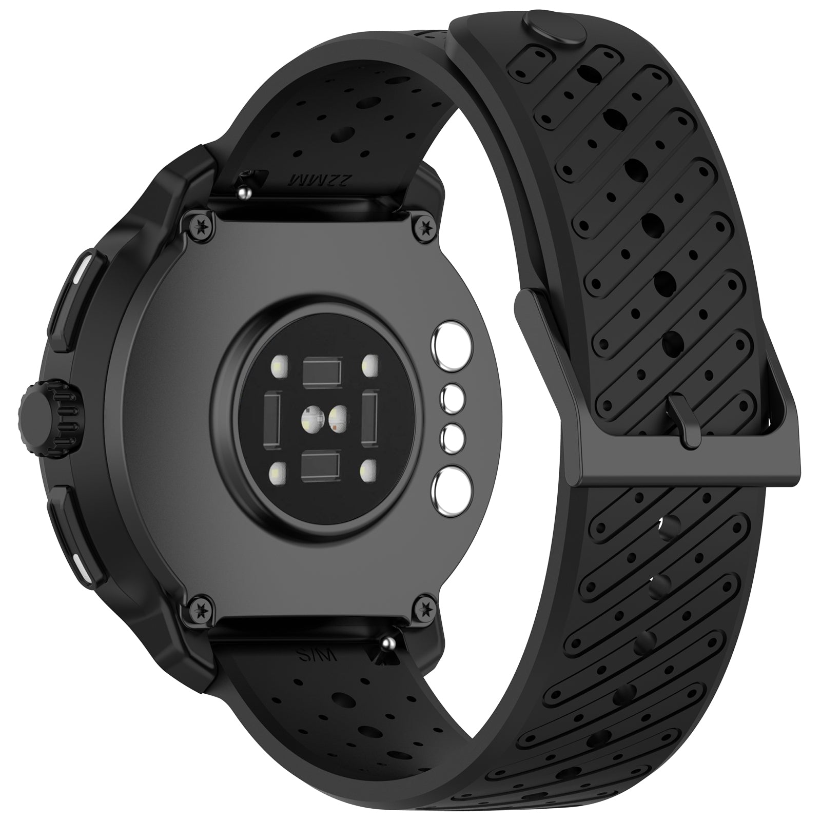 Bracelet silicone à rayures Huawei Watch GT 2 - 46mm (noir)