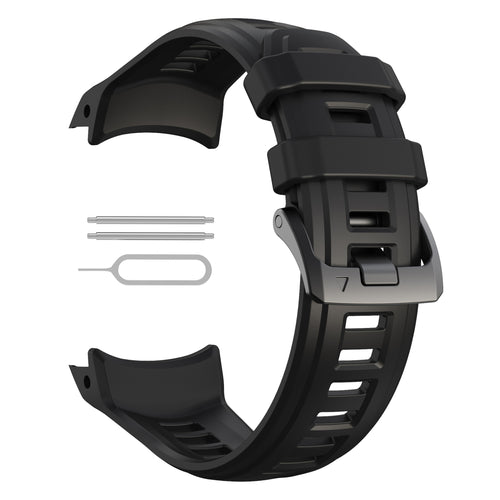 Bracelet silicone 'perfect fit' Garmin Instinct 3 - 45mm (noir)