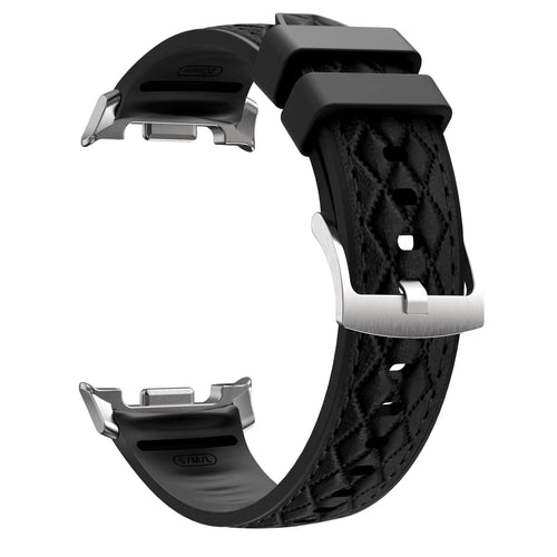 Bracelet cuir hybride diamond Samsung Galaxy Watch 8 - 40mm (noir)