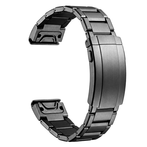 Garmin Forerunner 745 Adjustable Titanium Strap (Black)