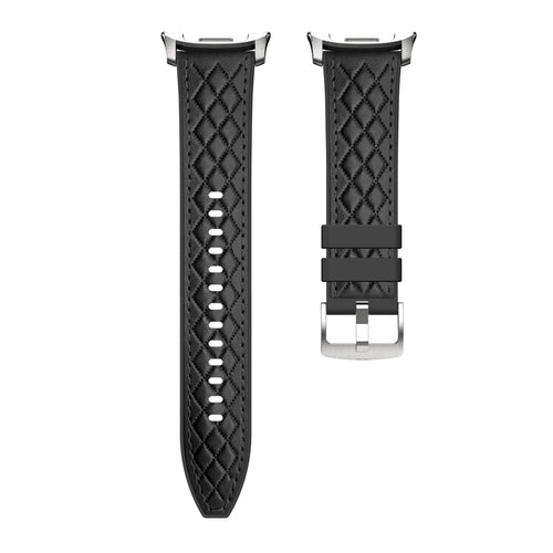 Samsung Galaxy Watch 8 - 44mm Diamond Leather Hybrid Strap (Black)