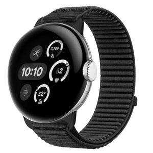 Bracelet nylon ondulé Google Pixel Watch 4 - 41mm (noir)