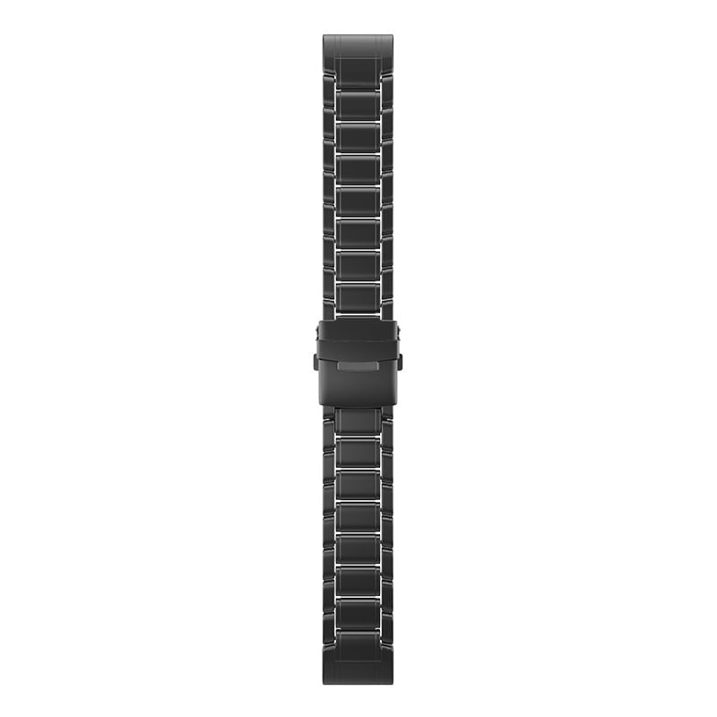Garmin Quatix 5 / 6 / 7 Premium Titanium Strap (Black)