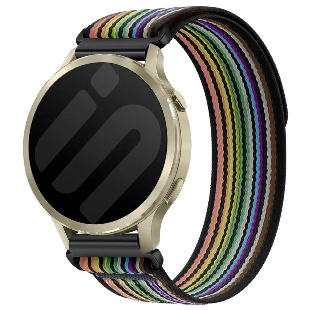 Bracelet nylon trail Garmin Forerunner 70 (noir/multicolore)
