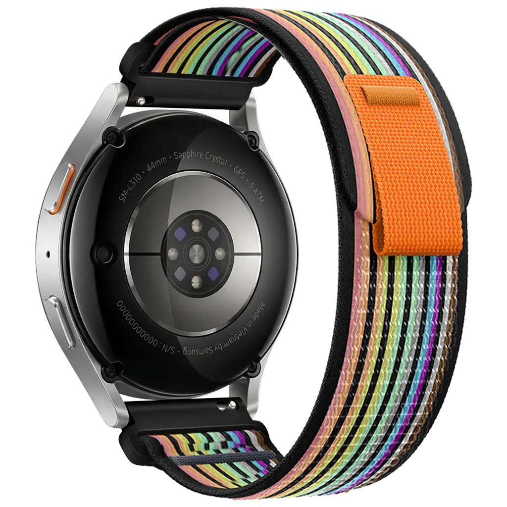 Huawei Watch GT 2 - 42mm Trail Nylon Strap (Black/Colourful)