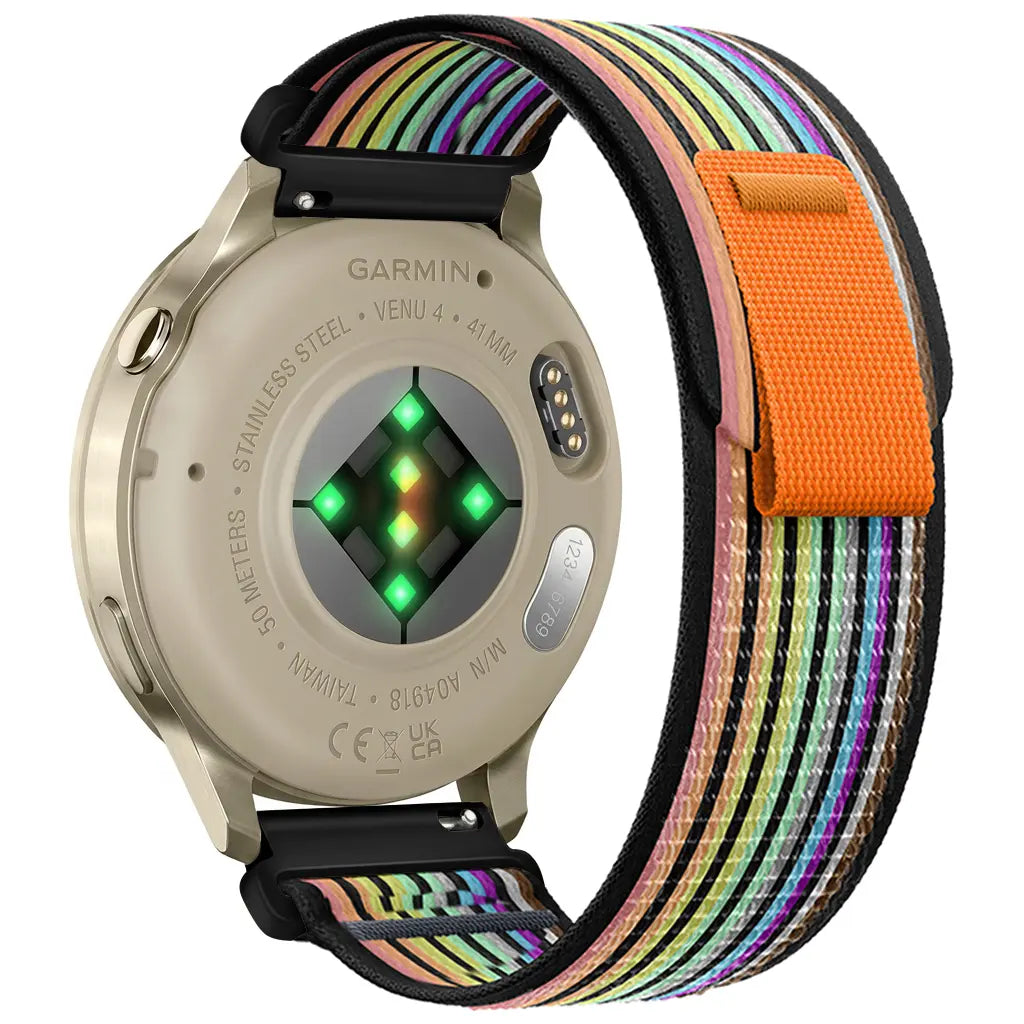 Bracelet nylon trail Garmin Forerunner 70 (noir/multicolore)