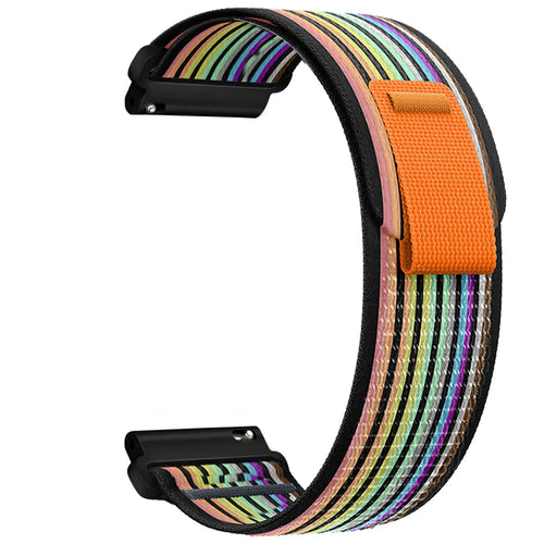 Huawei Watch GT 2 - 42mm Trail Nylon Strap (Black/Colourful)