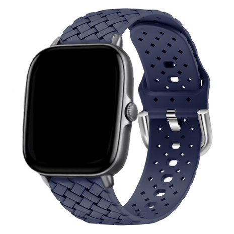 Bracelet silicone tissé Amazfit GTS 3 (bleu foncé)